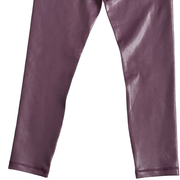 Zyia Active High Waist Shimmer Metallic Leggings Women’s Size 6-8 Plum Athletic - Picture 8 of 9